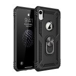 Wholesale iPhone Xr Tech Armor Ring Grip Case with Metal Plate (Black)